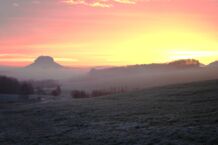 Pura Lilienstein Sonnenaufgang Winter
