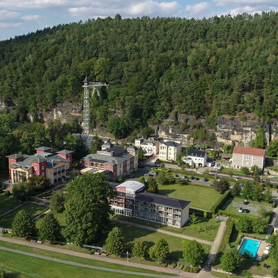 Luftaufnahmen vom Parkhotel Bad Schandau